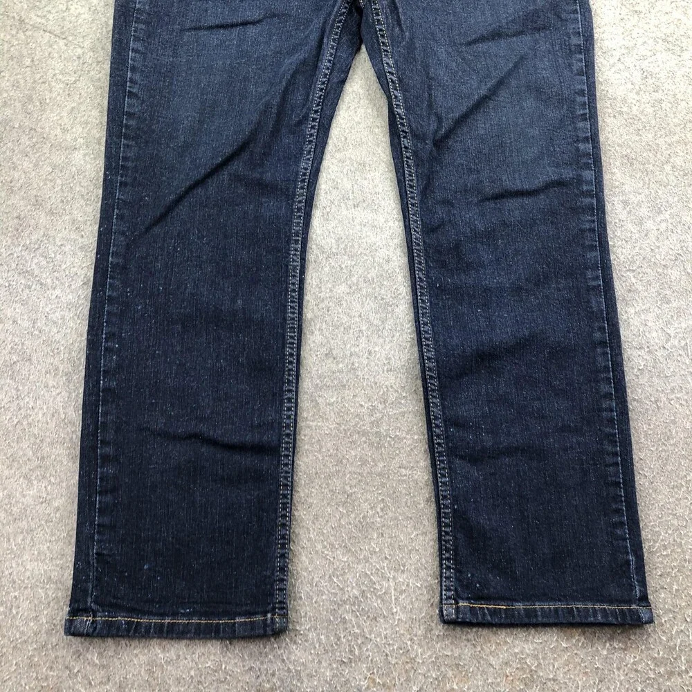 Levis 514 Jeans Mens 38x30 Blue Dark Wash Regular Straight Denim Pants Casual